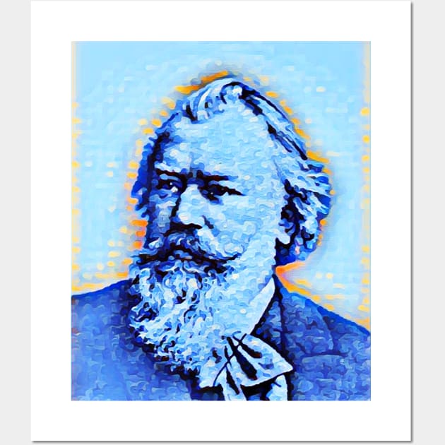 Johannes Brahms Portrait | Johannes Brahms Artwork | Johannes Brahms Painting 4 Wall Art by JustLit